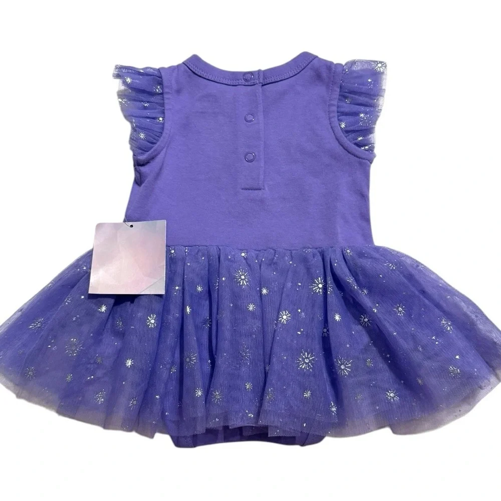 Disney 100 Minnie Mouse Purple Tutu Dress 3–6M – Walt Disney World Baby Bodysuit - Picture 3 of 6
